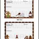 Set 15a - Recipe Cards - uc  -  Emailed as JPEG File-Commercial and Personal Use