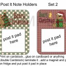 Set 2 - Post It Note Holders - uc  -  Emailed as JPEG File-Commercial and Personal Use