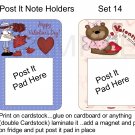 Set 14 - Post It Note Holders - uc  -  Emailed as JPEG File-Commercial and Personal Use