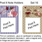 Set 16 - Post It Note Holders - uc  -  Emailed as JPEG File-Commercial and Personal Use