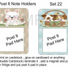 Set 22 - Post It Note Holders - uc  -  Emailed as JPEG File-Commercial and Personal Use