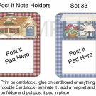 Set 33 - Post It Note Holders - uc  -  Emailed as JPEG File-Commercial and Personal Use