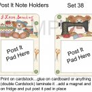 Set 38 - Post It Note Holders - uc  -  Emailed as JPEG File-Commercial and Personal Use