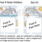 Set 43 - Post It Note Holders - uc  -  Emailed as JPEG File-Commercial and Personal Use
