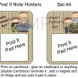 Set 44 - Post It Note Holders - uc  -  Emailed as JPEG File-Commercial and Personal Use