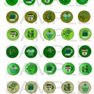 St Patrick's 1 - 1" Circle Caps - uc  -  Emailed as JPEG File-Commercial and Personal Use