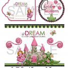 A Dream Is A Wish - Card Topper and Tags - uc  -  Emailed as JPEG File-Commercial and Personal Use