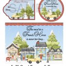 A Friend's House - Card Topper and Tags - uc  -  Emailed as JPEG File-Commercial and Personal Use