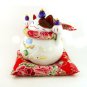 Japanese Maneki Neko Colorful Eggplant Happniess Friends