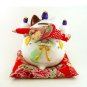 Japanese Maneki Neko Colorful Eggplant Happniess Friends