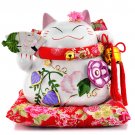 Maneki Neko Blossom Of The Flowers Big Size 10"