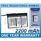 EXTENDED BATTERY FOR TYPHOON MYGUIDE 5500 MYGUIDE 5500XL