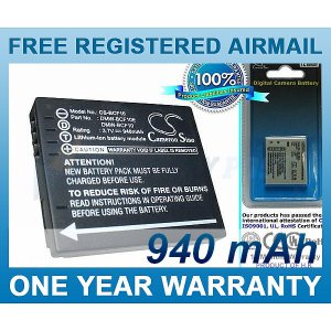 BATTERY FOR PANASONIC LUMIX DMC-FP8 LUMIX DMC-FP8A LUMIX DMC-FP8G LUMIX DMC-FP8K LUMIX DMC-FP8N