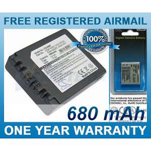 BATTERY PANASONIC CGA-S002 CGA-S002A CGA-S002A/ 1B CGA-S002E CGA-S002E/ 1B CGR-S002 CGR-S002E