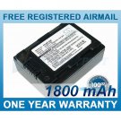 BATTERY FOR SAMSUNG HMX-S10 HMX-S15 HMX-S16 HMX-H200 HMX-H203 HMX-H204 HMX-H205 SMX-F40 SMX-F43
