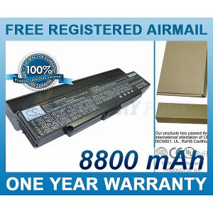 BATTERY FOR SONY VAIO VGN-AR41E VAIO VGN-AR41L VAIO VGN-AR41M VAIO VGN-AR47G VAIO VGN-AR49G