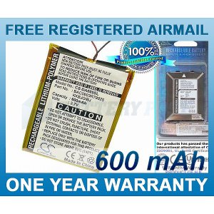 BATTERY FOR CREATIVE ZEN ZEN ZN-Z4G-BK ZEN ZN-Z8G-BK DVP-FL0001 ZEN 4GB ZEN 8GB ZEN 16GB ZEN 32GB