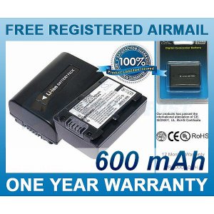 BATTERY FOR SONY HDR-TG1 HDR-TG3E HDR-TG5 DSC-HX1 DSLR-A230 DSLR-A330 HDR-TG5/E DCR-SR68 HDR-CX110