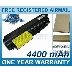 BATTERY FOR IBM THINKPAD T61 7659 THINKPAD T400 2764 THINKPAD T61 6480 THINKPAD R400 THINKPAD T61