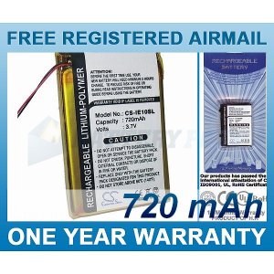 BATTERY FOR IRIVER E10 E10CT HDD JUKEBOX IRI-E10