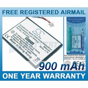 BATTERY FOR APPLE IPOD PHOTO PHOTO 40GB M9585ZR/A PHOTO 40GB M9585LL/A IPODD U2 20GB COLOR DISPLAY