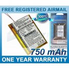BATTERY FOR IRIVER L PLAYER 2GB L PLAYER 4GB L PLAYER 8GB 1LP8WHT 1LP8BLK 1LP4BLK 1LP8PNK 1LP4WHT