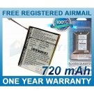 BATTERY FOR IRIVER U10 U10CT CLIX 2GB CLIX 4GB