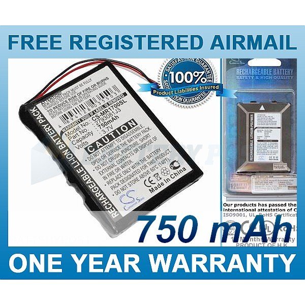 BATTERY FOR MAGELLAN ROADMATE 1700