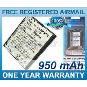 BATTERY FOR NOKIA N95 N93 N93I E65 N96 6210 NAVIGATOR 6290 6710 NAVIGATOR X5-01 X5-SCDMA C5-SCDMA