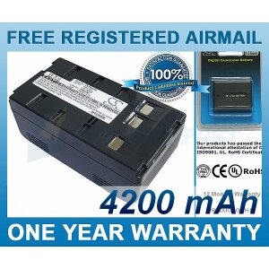 BATTERY FOR PANASONIC NV-3CCD1 NV-61 NV-63 NV-G1 NV-G101 NV-G101A NV-G120 NV-G2 NV-G200 NV-G202