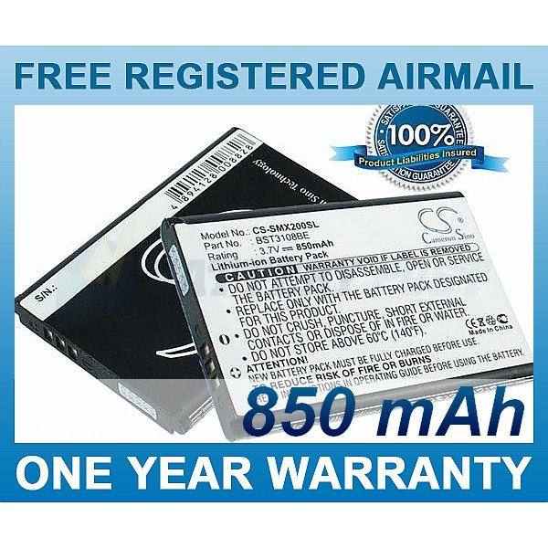 BATTERY SAMSUNG BST3108BE BST3108BC BST3108BE BST3108BEC BST3108BEC/STD ...