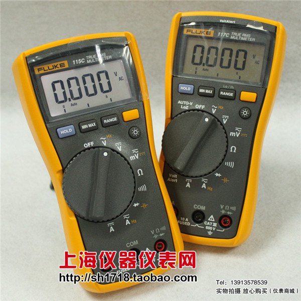 Fluke F115C F115 Field Multimeter 1000uF Backlight TRUE RMS Digital Meter ToolC