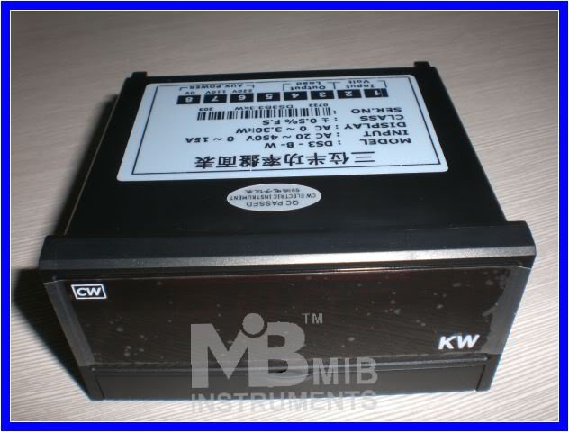 3 1/2 3300w Digital watt meter Manual LED Panel meter