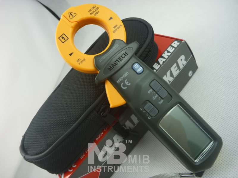 MS2006B Digital Multimeter AC Leakage Leak Current Clamp Meter 1uA Resolution