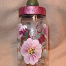 Hand Painted Glass Jar