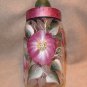 Hand Painted Glass Jar