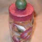 Hand Painted Glass Jar