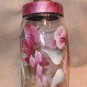 Hand Painted Glass Jar