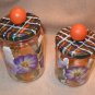 Hand Painted Glass Jar