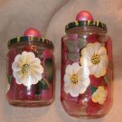 Hand Painted Glass Jar