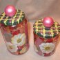 Hand Painted Glass Jar