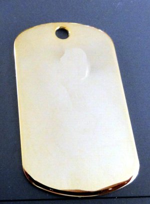 24K Gold Plated Dog Tag