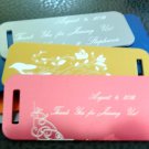 100 Save The Date Tags, Engraved Key Tags