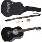 KIDS / BEGINNER 38" Black Acoustic Guitar With Accessories