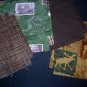 Deer Elk Moose outdoor theme flannel rag quilt kit 52"'x65.5" die cut fringed