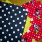 Minnie Mouse flannel rag quilt kit 45.5"'x58.5" die cut fringed