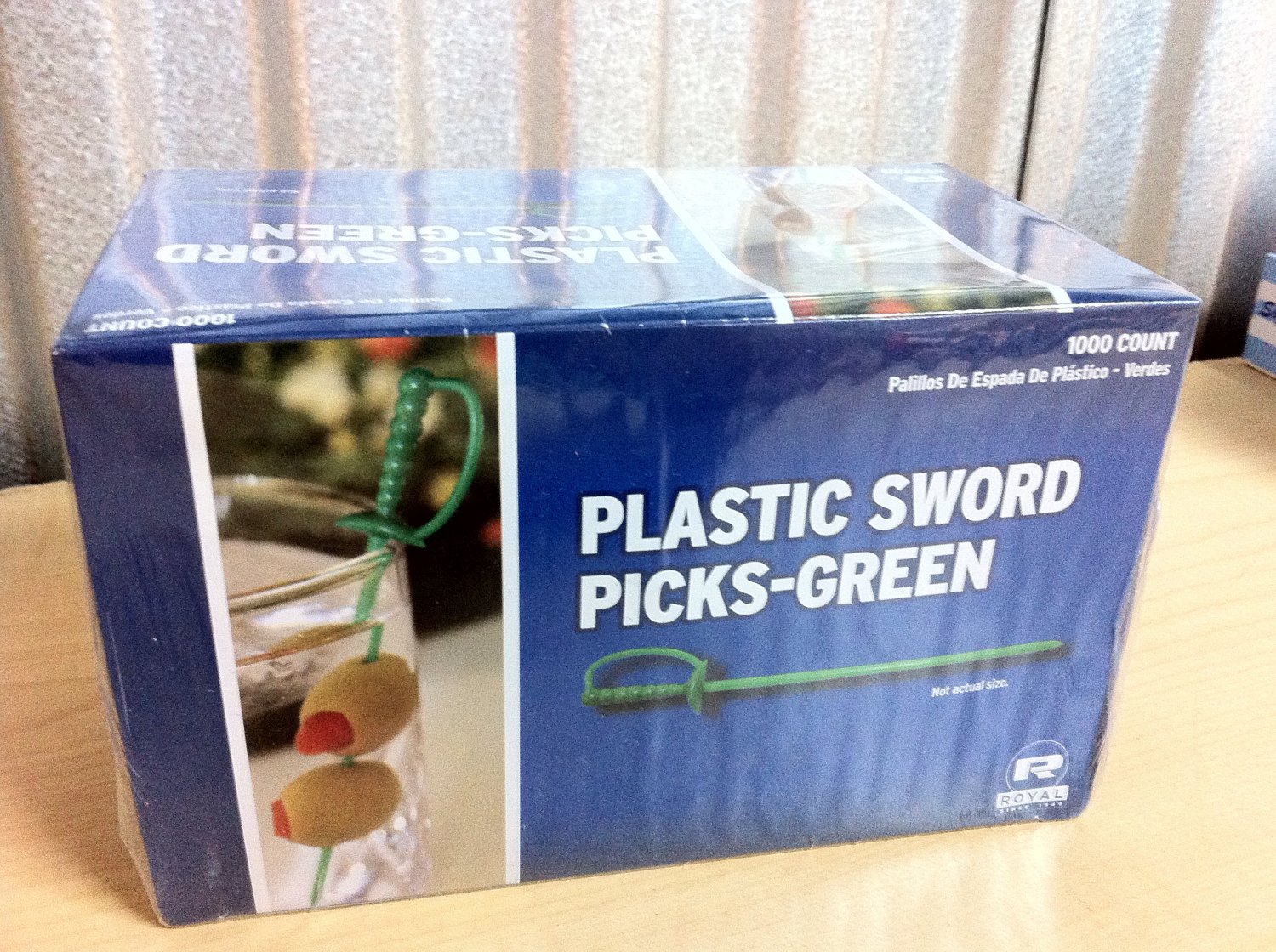 1000 Count Green Royal Plastic Sword Picks Toothpicks