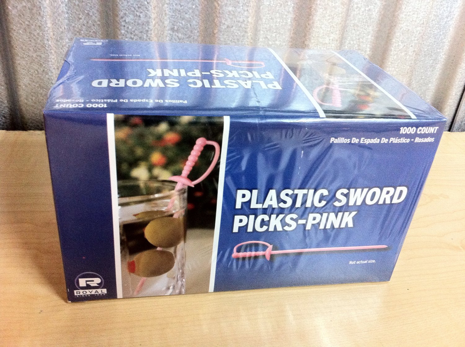 1000 Count Pink Royal Plastic Sword Picks Toothpicks