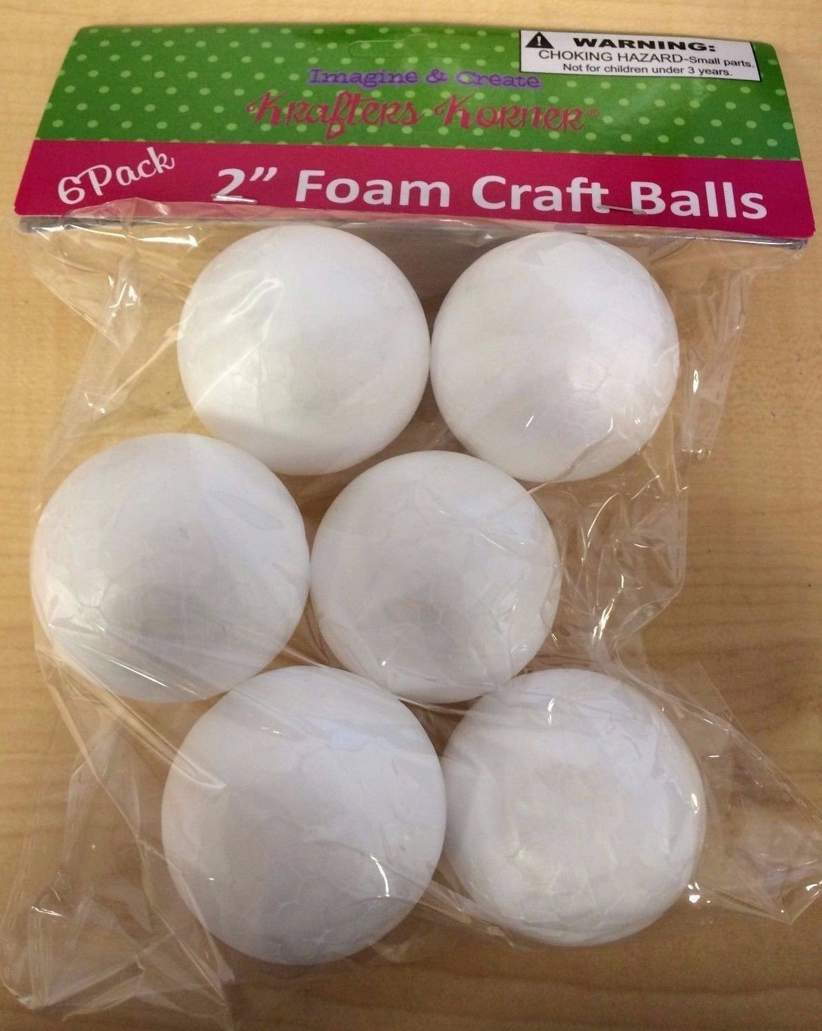 2X 6 Pack 2" Styrofoam Foam Craft Balls (12 balls)