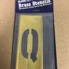 Hanson Mark-it! 2" Brass Reusable Interlocking Stencils - "Q"